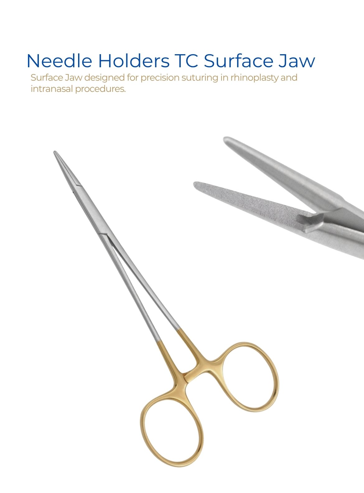 Needle Holders Tungsten Carbide Diamond Jaw