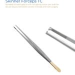 Skinner Forceps TC Serrated 1x2